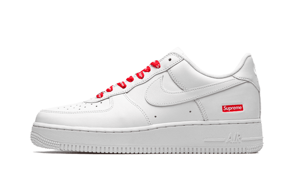 Sapatilhas Nike Air Force Supreme - Brancas com Cordões Vermelhos